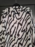 Creme/zwarte blouse mt.xl eksept izgs, Zwart, Maat 46/48 (XL) of groter, Ophalen of Verzenden, Zo goed als nieuw