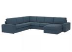 KIVIK Hoekbank, 5-zits met chaise longue, Gunnared blauw, Ophalen, Zo goed als nieuw, Rechthoekig, 125 cm of meer