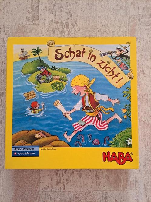 HABA spel Schat in zicht, Hobby en Vrije tijd, Gezelschapsspellen | Bordspellen, Zo goed als nieuw, Een of twee spelers, Drie of vier spelers