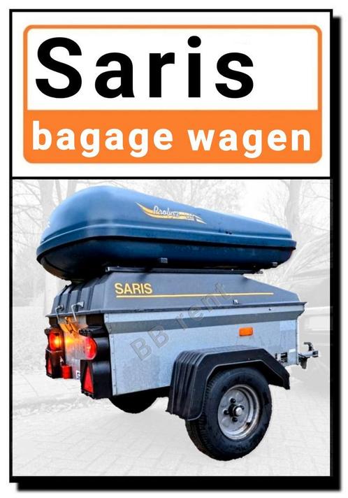 SARIS Bagagewagen TE HUUR huren aanhanger verhuur skibox, Auto diversen, Dakkoffers, Gebruikt, Ophalen