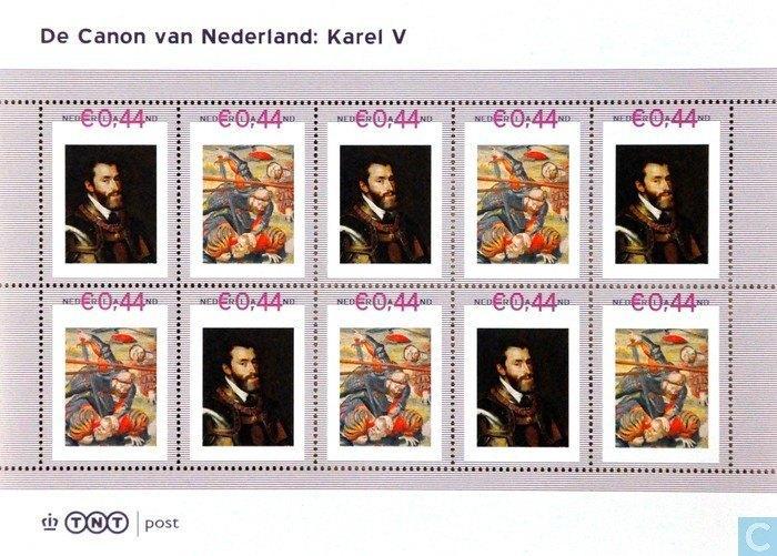 Canon van Nederland: Karel V, Postzegels en Munten, Postzegels | Nederland, Postfris, Na 1940, Ophalen of Verzenden