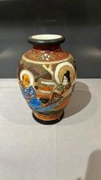 Handgeschilderde Satsuma vaas, Antiek en Kunst, Antiek | Vazen, Ophalen of Verzenden
