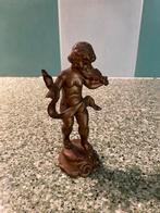 Bronzen Cupido met Viool, Antiek en Kunst, Ophalen of Verzenden
