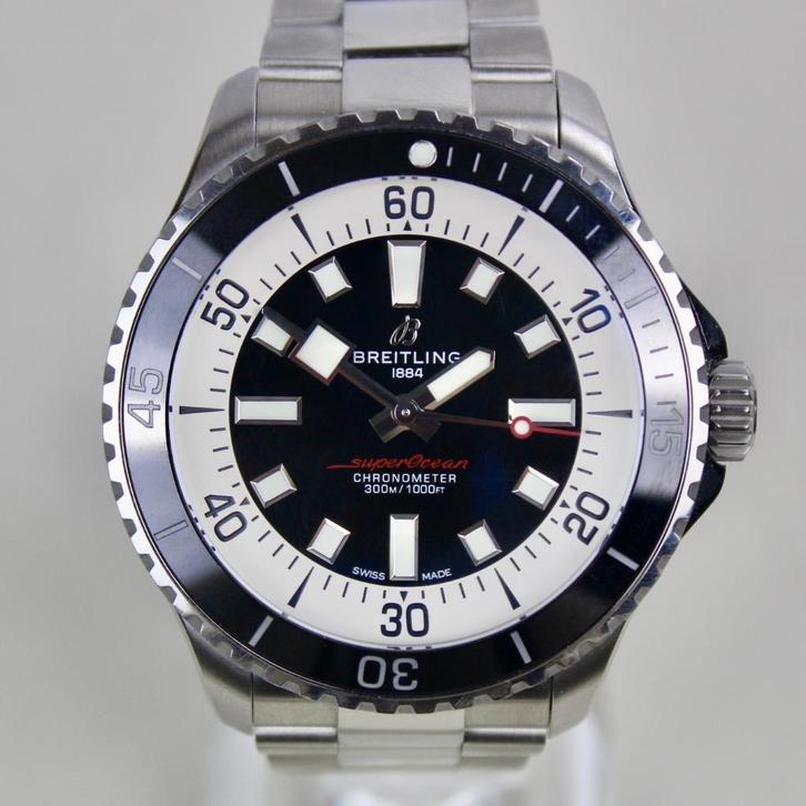 Breitling Superocean - A17376 - 2 banden, Sieraden, Tassen en Uiterlijk, Horloges | Heren, Gebruikt, Polshorloge, Breitling, Staal