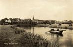 Heeg, Nieuwe Wal - roeiboot koeien - ongelopen, Verzamelen, Ansichtkaarten | Nederland, Ophalen of Verzenden, Voor 1920, Ongelopen