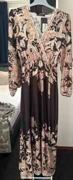 Mooie lange jurk met print | Venessa Nucci, Kleding | Dames, Jurken, Maat 38/40 (M), Nieuw, Ophalen of Verzenden, Onder de knie