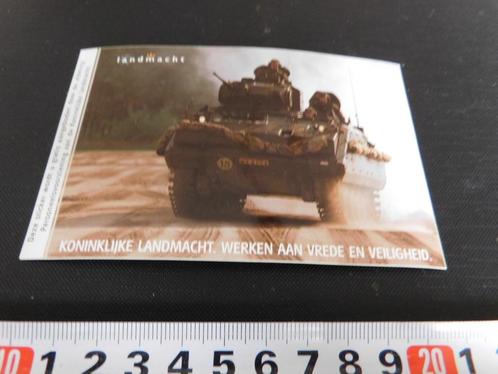 sticker Leger Landmacht werken aan verde Tank MPM839, Verzamelen, Stickers, Zo goed als nieuw, Bedrijf of Vereniging, Ophalen