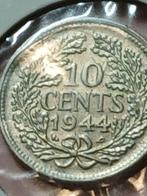 Dubbeltjes 1944 ES en EP, Postzegels en Munten, Munten | Nederland, Zilver, Ophalen of Verzenden, 10 cent, Koningin Wilhelmina