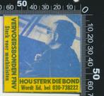 Sticker: FNV - Vervoersbond - Hou sterk die bond, Verzenden, Zo goed als nieuw, Bedrijf of Vereniging