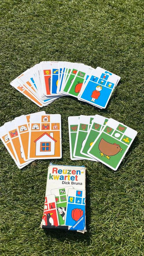 Reuzenkwartet Dick Bruna, Hobby en Vrije tijd, Gezelschapsspellen | Kaartspellen, Gebruikt, Een of twee spelers, Drie of vier spelers