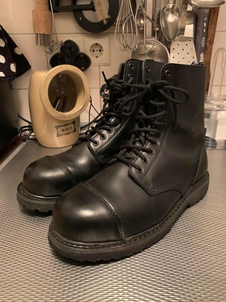 Originele RAMMSTEIN boots leer, mt 42, Kleding | Heren, Schoenen, Zo goed als nieuw, Boots, Zwart, Ophalen of Verzenden