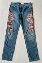 Springfield blauwe spijkerbroek met geborduurde bloemen. 36, Kleding | Dames, Spijkerbroeken en Jeans, Nieuw, Blauw, Springfield