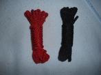 Bondage touw  in rood of zwart, Hobby en Vrije tijd, Overige Hobby en Vrije tijd, Verzenden, Nieuw