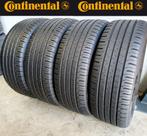 4x 215/55/R17 CONTINENTAL 5.5 a 6mm €70 P.S GEMONTEERD EN AL, Ophalen, 17 inch, Band(en), Zomerbanden