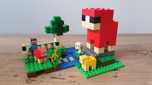 Lego 51153 De schapenboerderij minecraft, Kinderen en Baby's, Speelgoed | Duplo en Lego, Zo goed als nieuw, Lego, Complete set