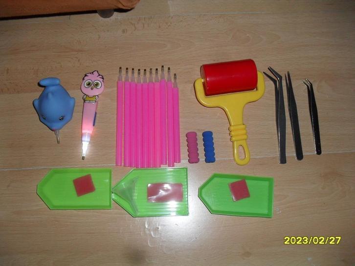 Diamond Painting gereedschap/tools in perfecte staat., Hobby en Vrije tijd, Knutselen, Zo goed als nieuw, Gereedschap of Toebehoren