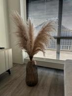 Bruine glazen vaas - 50cm hoog, Huis en Inrichting, Woonaccessoires | Vazen, Overige kleuren, Ophalen of Verzenden, Minder dan 50 cm