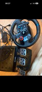 Logitech racestuur, Spelcomputers en Games, Spelcomputers | Sony PlayStation Consoles | Accessoires, Ophalen, Zo goed als nieuw