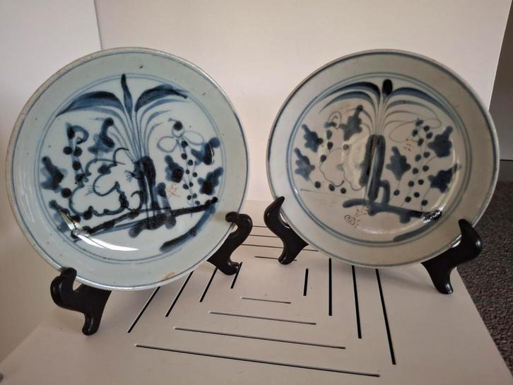Antieke Chinese Swatow Borden, Antiek en Kunst, Antiek | Schalen, Ophalen of Verzenden