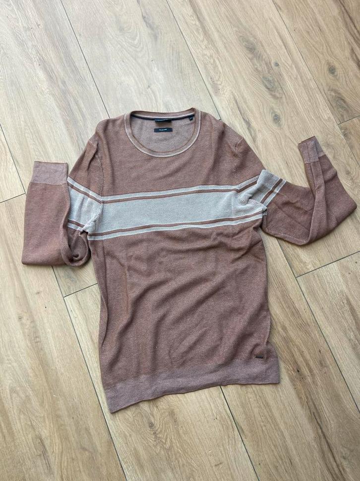 Vintage C&A Heren Trui Italian Yarn XL, Kleding | Heren, Truien en Vesten, Maat 56/58 (XL), Bruin, Ophalen of Verzenden