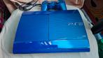 Ps3 azure 500gb + controller limited edition, Spelcomputers en Games, Phat, Ophalen of Verzenden, Zo goed als nieuw, 500 GB