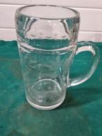 bierpul glas met hert gegraveerd 1 liter, Verzamelen, Ophalen of Verzenden