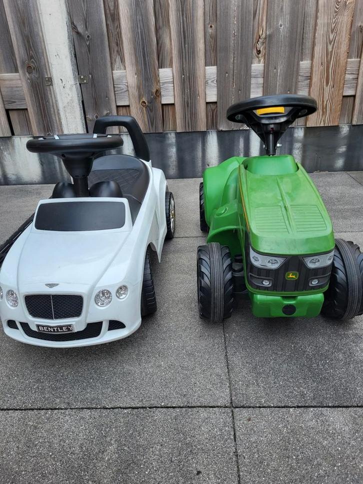 Loopauto Bentley & John Deere, Kinderen en Baby's, Speelgoed | Buiten | Voertuigen en Loopfietsen, Gebruikt, Loopvoertuig, Ophalen