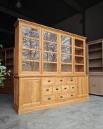 Grote teakhouten apothekerskast | Buffetkast teak hout #815, 200 cm of meer, Ophalen of Verzenden, 50 tot 75 cm, 200 cm of meer