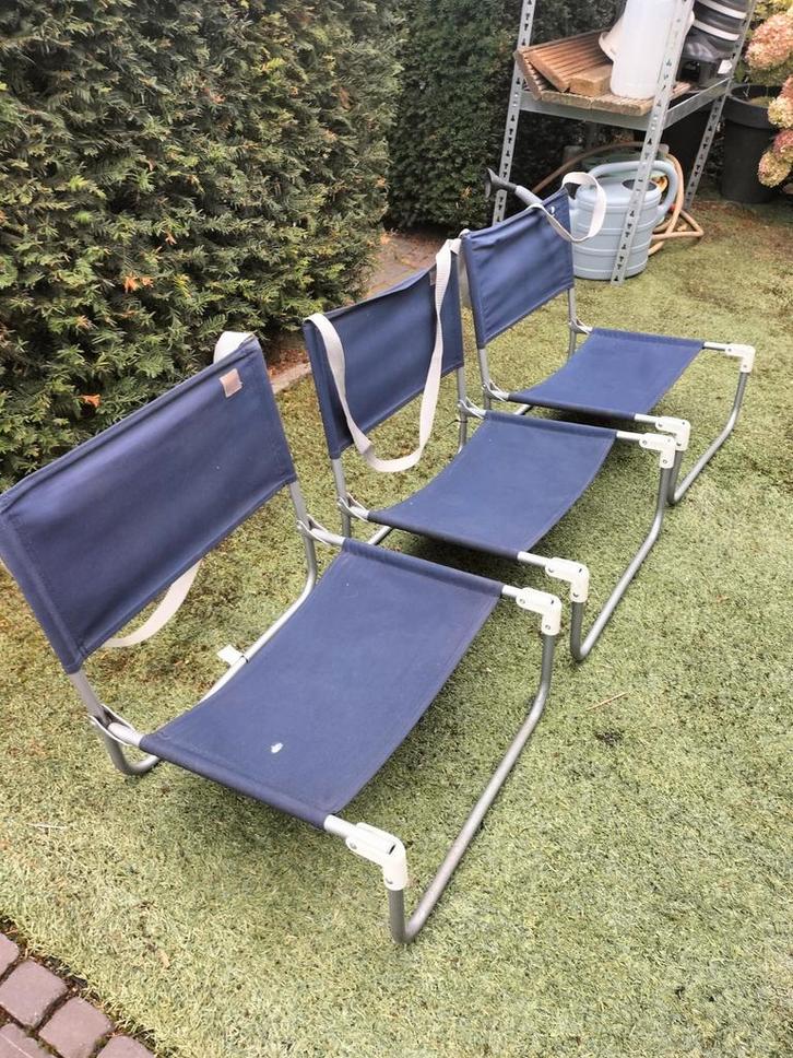 Diverse -strand- stoelen Vintage. Campingstoelen, Caravans en Kamperen, Kampeermeubelen, Zo goed als nieuw, Campingstoel, Ophalen