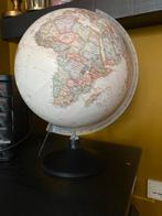 Vintage Wereldbol Lamp met Verlichting, Ophalen of Verzenden, Verlicht, Gebruikt