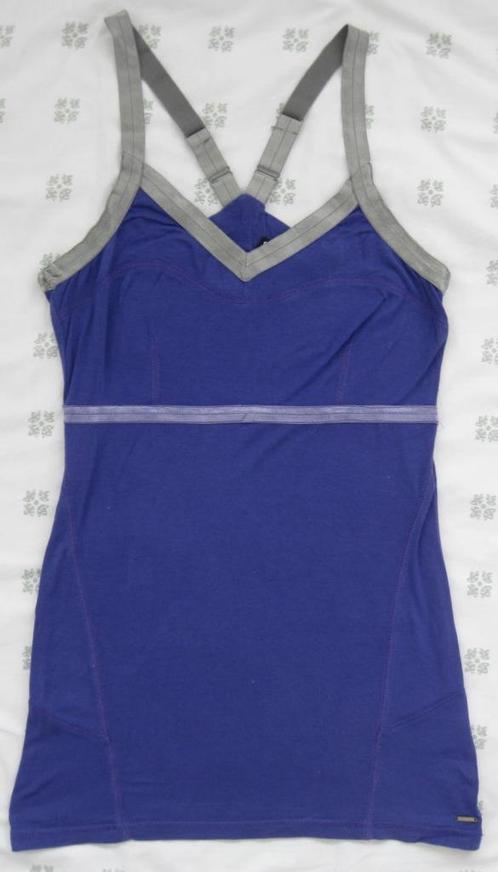 Superstar paars met zilver top, kruisband, maat M, Kleding | Dames, Tops, Zo goed als nieuw, Maat 38/40 (M), Paars, Zonder mouw