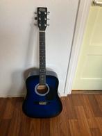 Handgemaakte Westerngitaar - Stagg SW201BLS-EQ, Ophalen, Zo goed als nieuw, Western- of Steelstringgitaar, Met koffer