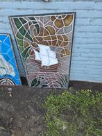 Glas in lood panelen diverse items zeer mooi, Antiek en Kunst, Ophalen