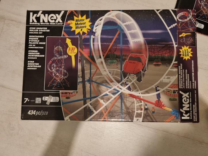 K'nex Achtbaan - Star Shooter Roller Coaster, Kinderen en Baby's, Speelgoed | Bouwstenen, Zo goed als nieuw, K'nex, Ophalen of Verzenden
