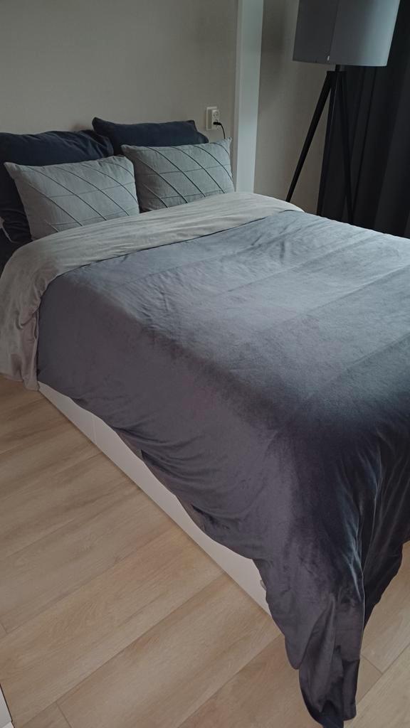 Optidee Mink dekbedovertrek 240x220 + hoeslaken 180x200, Huis en Inrichting, Slaapkamer | Bedden, Gebruikt, Tweepersoons, Overige maten
