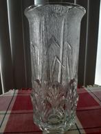 Persglazen vaas fidenza met bladeren vormgegeven in het glas, Antiek en Kunst, Antiek | Glas en Kristal, Ophalen