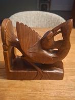 Art Deco Balinese boekensteunen vogel met vis, Antiek en Kunst, Ophalen of Verzenden