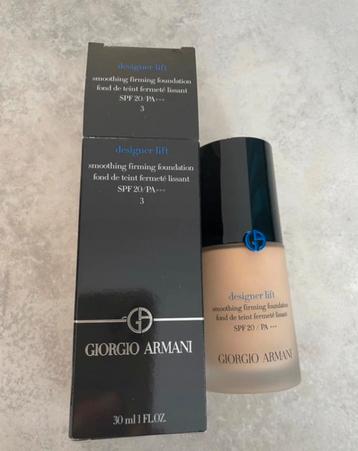 Giorgio Armani designer lift smoothing firming foundation 3 beschikbaar voor biedingen