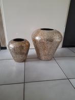 Mooie vazen colmore mozaïek champagne goud, Ophalen of Verzenden, Nieuw, Overige kleuren, Overige materialen