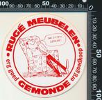 Sticker: Ruge Meubelen - Gemonde (2), Ophalen of Verzenden, Zo goed als nieuw, Bedrijf of Vereniging