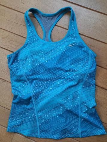 Nike tanktop met BH aqua blauw maat M - nieuw - beschikbaar voor biedingen