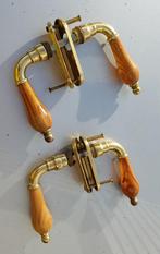 DEURKRUKKEN  messing, Doe-het-zelf en Verbouw, Hang- en Sluitwerk, Ophalen of Verzenden, Zo goed als nieuw, Koper of Messing, Klink of Kruk