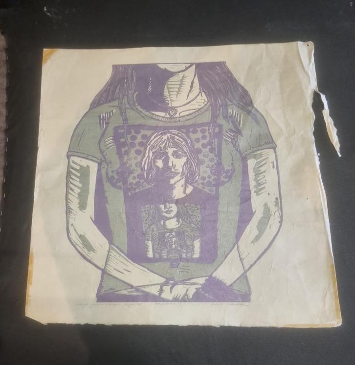 Luuk Scholten meisje jongje meisje jongen, Antiek en Kunst, Kunst | Litho's en Zeefdrukken, Ophalen