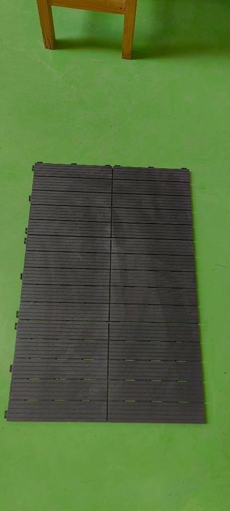 Composiet Vlondertegels – 30x30 cm | Set van 6 - Donkergrijs, Tuin en Terras, Terrasdelen en Vlonders, Nieuw, Composiet, Ophalen of Verzenden
