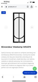 opdek binnnedeur WK 6374-C grijs getint rookglas 930x2315 re, Ophalen, Zo goed als nieuw