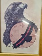 Tekening steenarend  snow 1990, Ophalen of Verzenden, 'T Olde Gre-j, Info@toldegrej.nl, Endepoelstraat 20f Didam