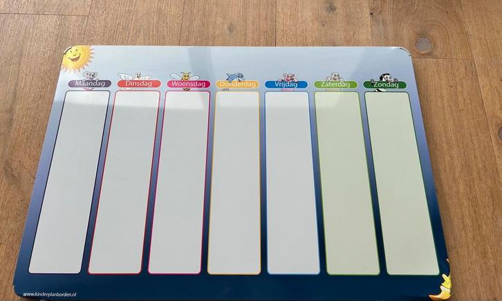 Kinderplanbord met magneten, Kinderen en Baby's, Speelgoed | Educatief en Creatief, Gebruikt, Ophalen of Verzenden