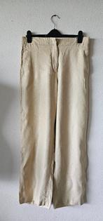 beige linnen wijde broek van Vanilia maat 42 (27725), Ophalen of Verzenden, Maat 42/44 (L), Beige, Lang
