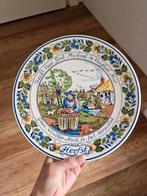 Vintage polychroom delft wandbord, Ophalen of Verzenden