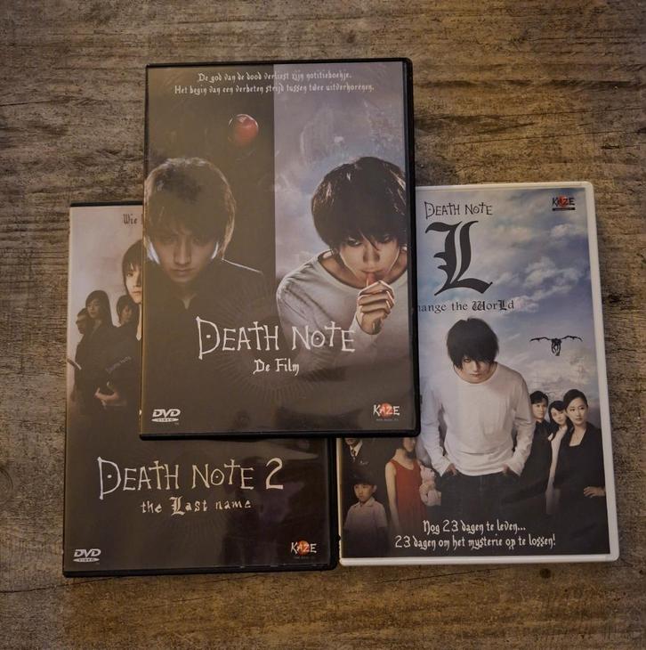 3x Death Note Films - DVD - NL, Cd's en Dvd's, Dvd's | Science Fiction en Fantasy, Gebruikt, Verzenden